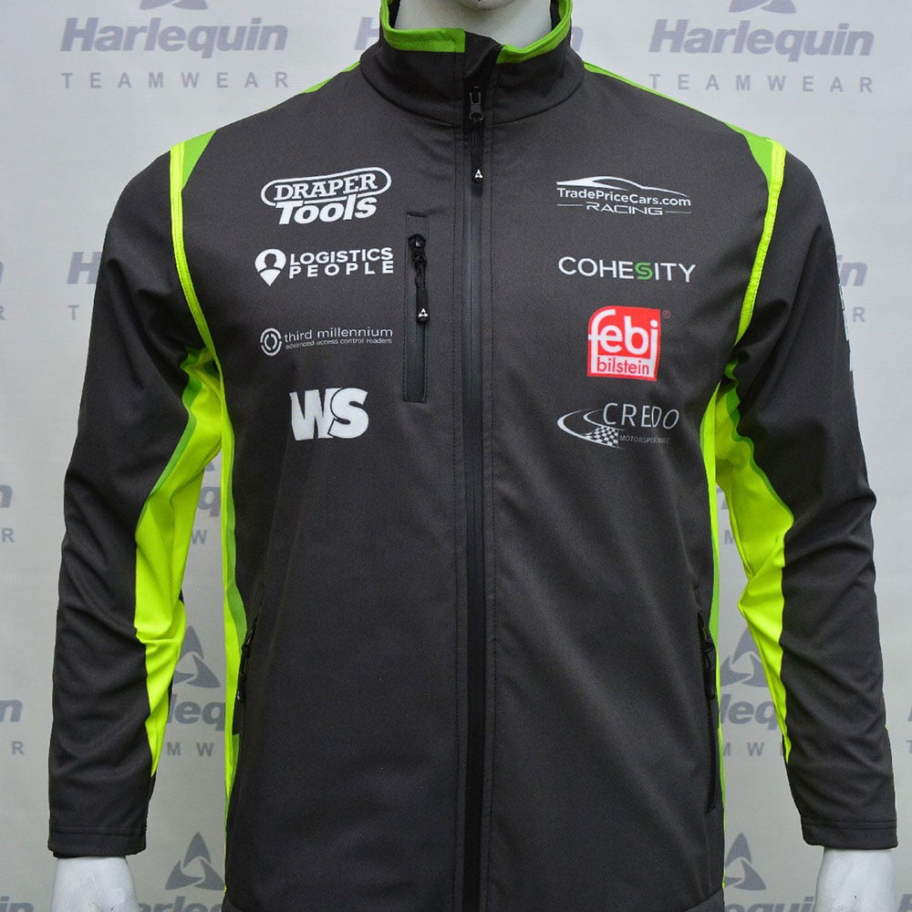 2021 Excelr8 TradePriceCars Softshell Jacket (Yellow & Green)